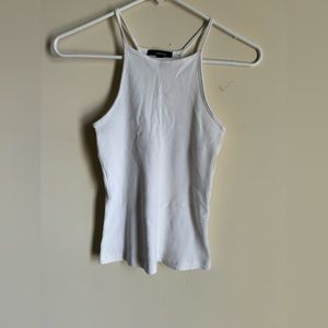 White halter top